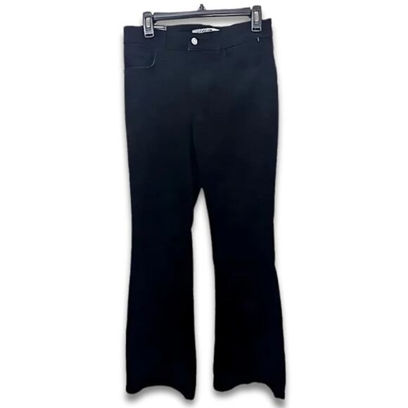 Joes Jeans High Rise Flare Jeans Button Zipper Fly Solid Black Women's 29 NWT - Picture 2 of 10